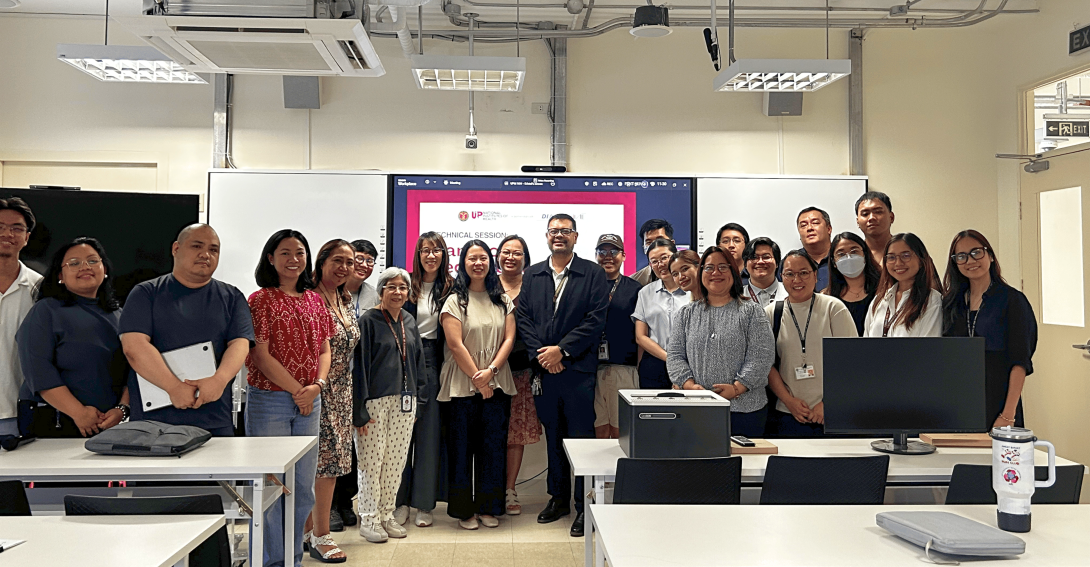 Participants pose for a group photo after a technical session at Henry Sy Sr., UP Manila.